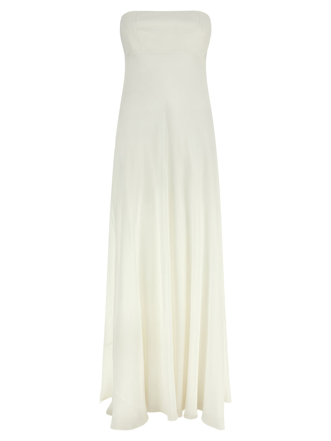 Giovanni Bedin White Silk Long Dress