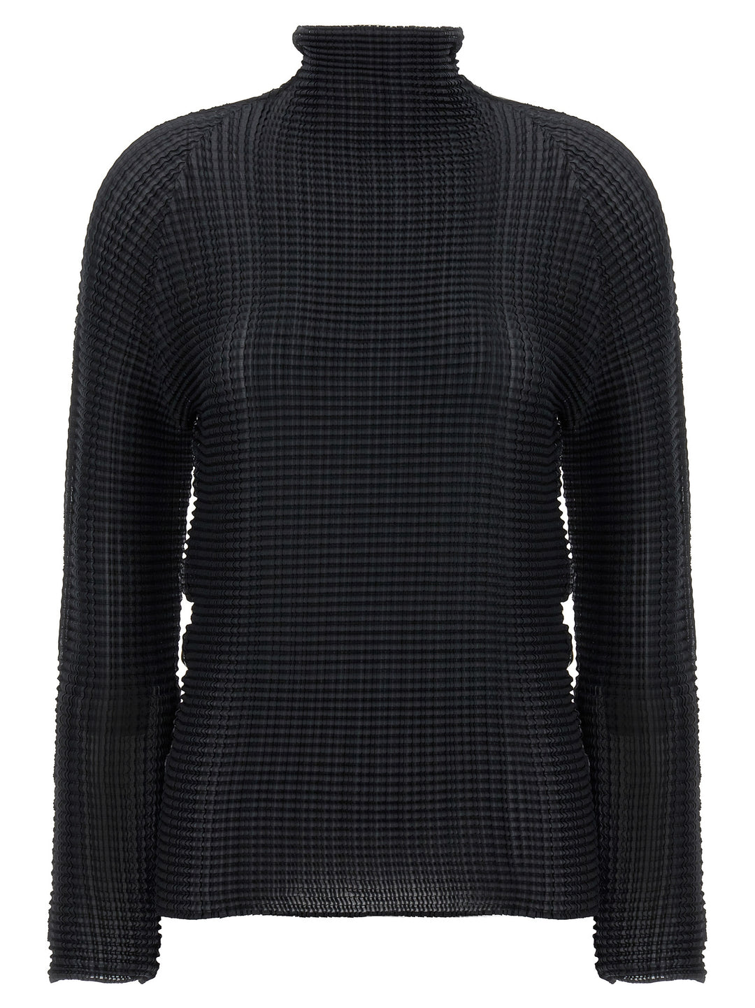 Issey Miyake Black Polyester Cardigan