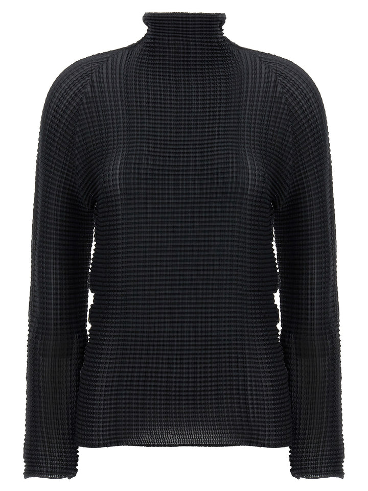 Issey Miyake Black Polyester Cardigan