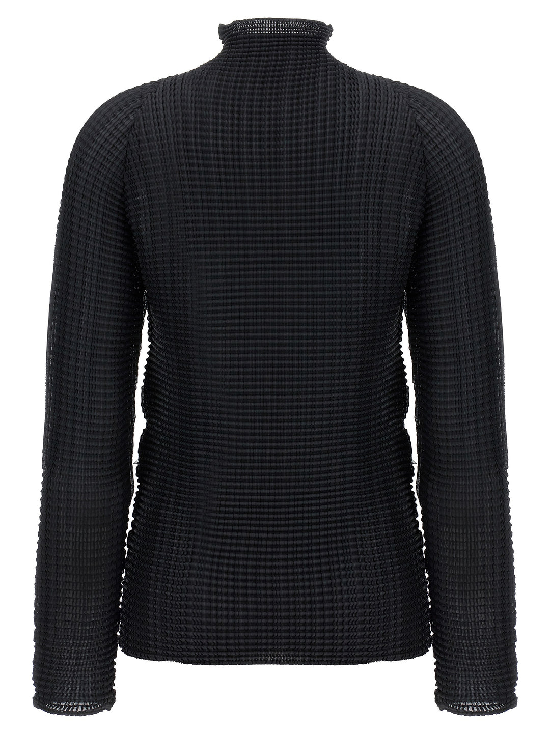 Issey Miyake Black Polyester Cardigan