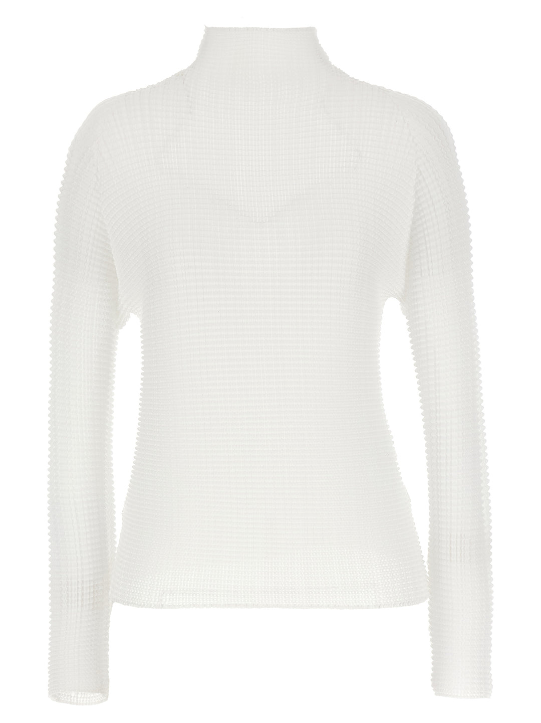 Issey Miyake White Polyester Cardigan