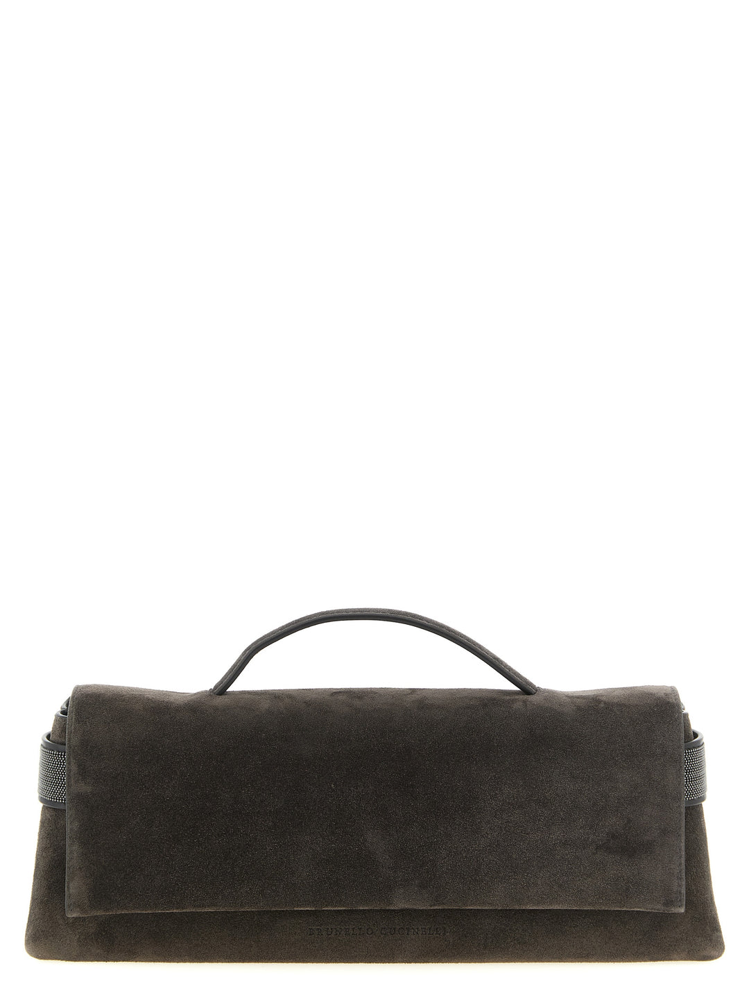 Brunello Cucinelli Brown Calfskin Clutch Bag