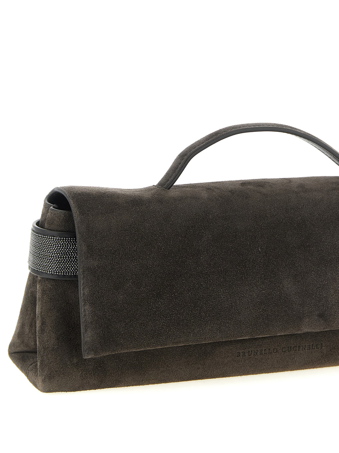 Brunello Cucinelli Brown Calfskin Clutch Bag