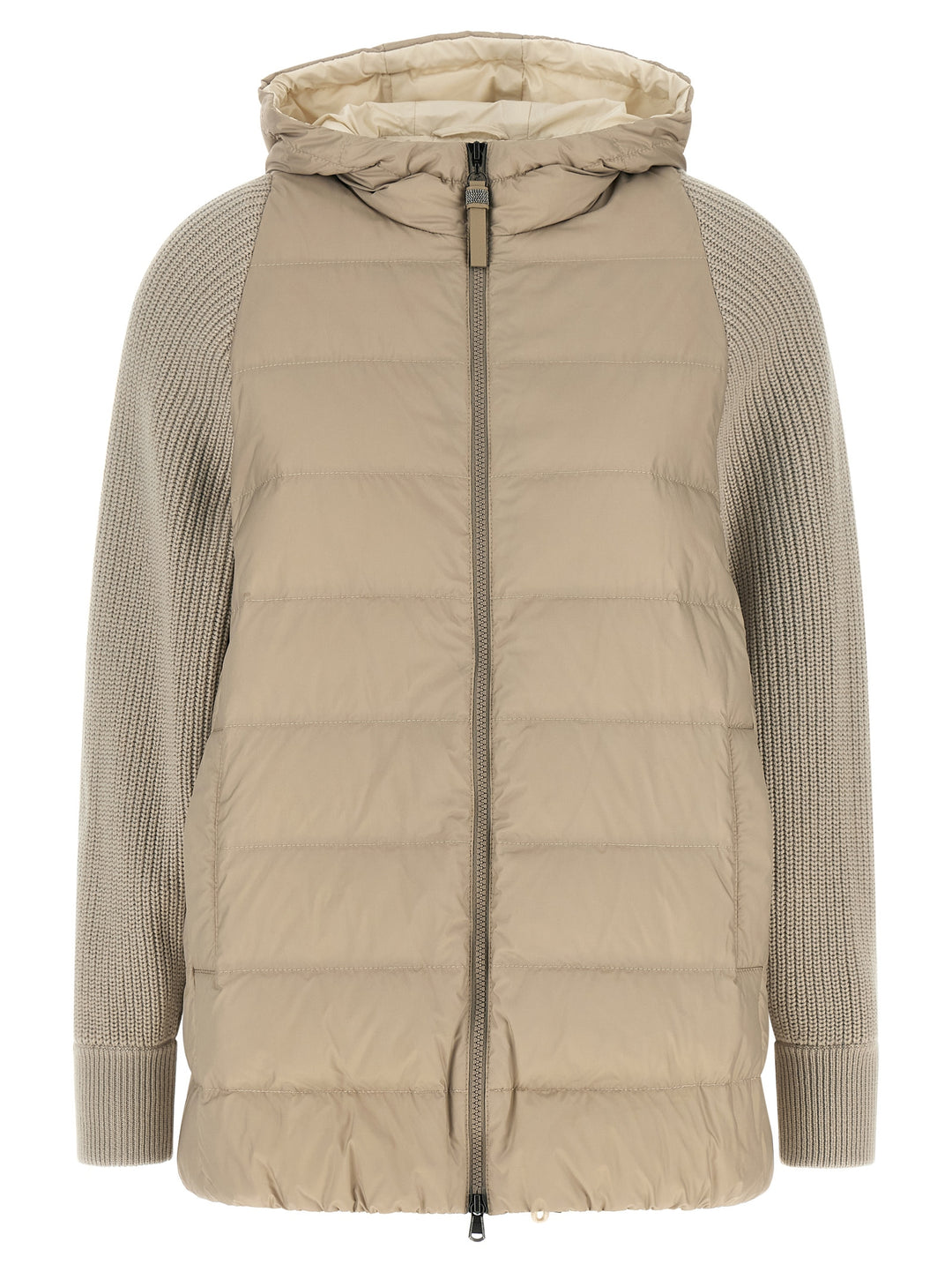 Brunello Cucinelli Beige Polyester Full-Length Jacket