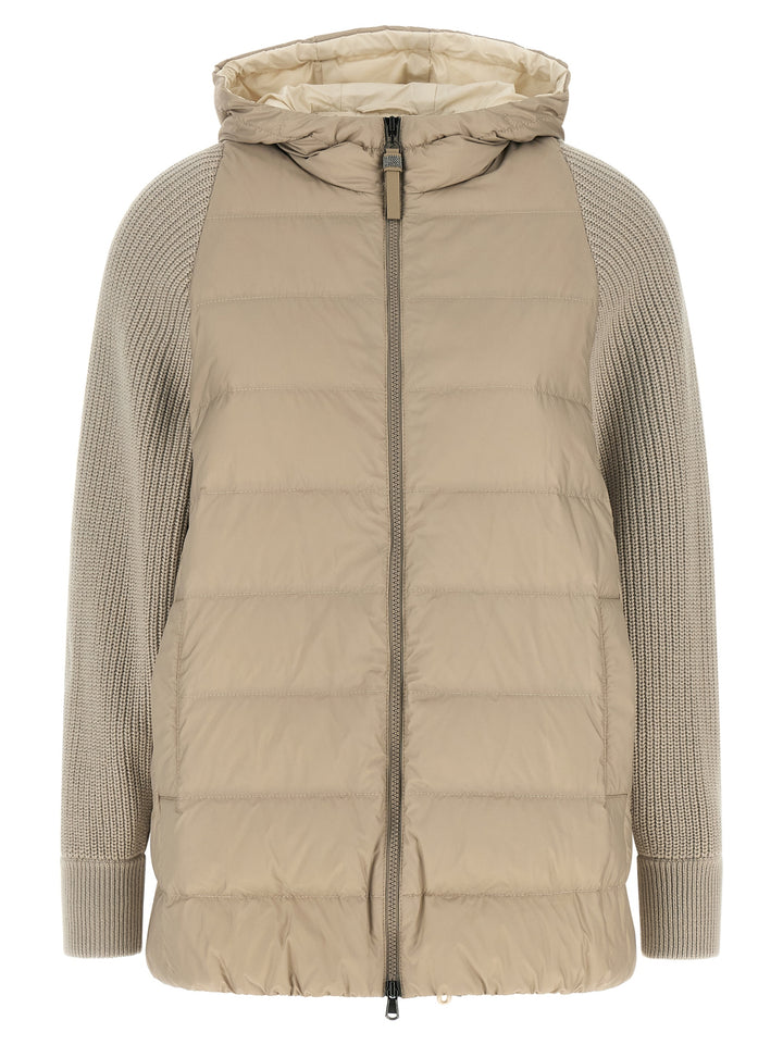 Brunello Cucinelli Beige Polyester Full-Length Jacket