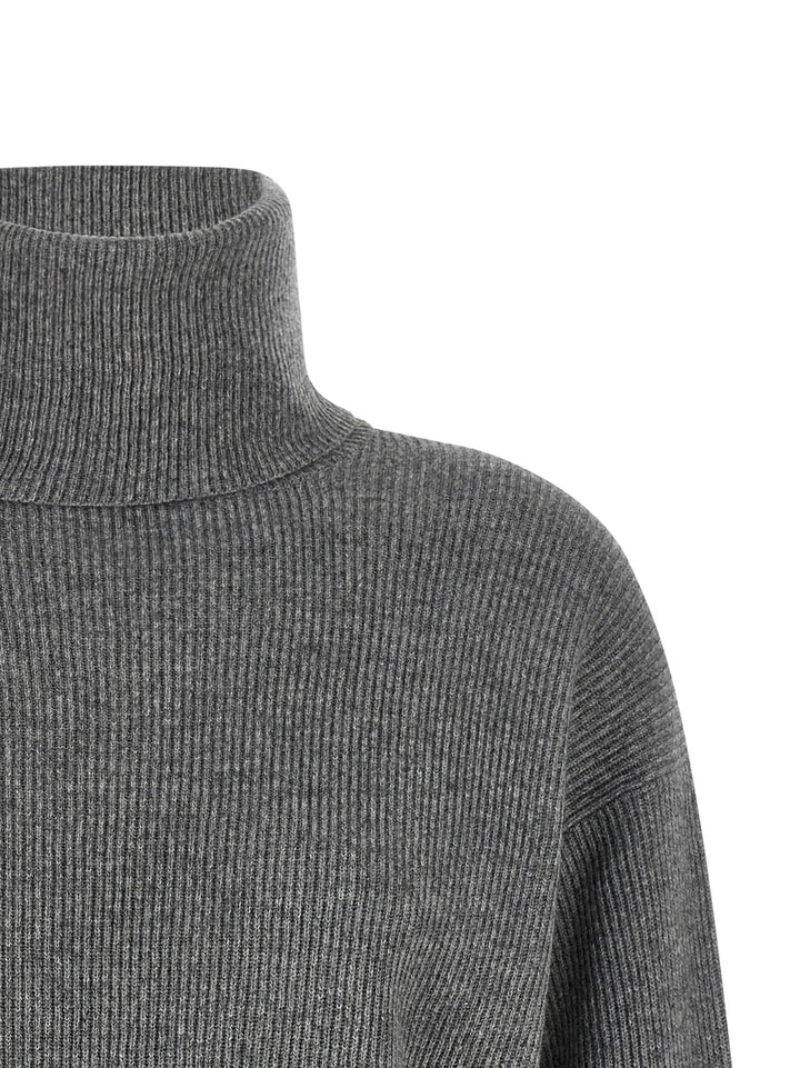 Brunello Cucinelli Gray Virgin Wool Cardigan
