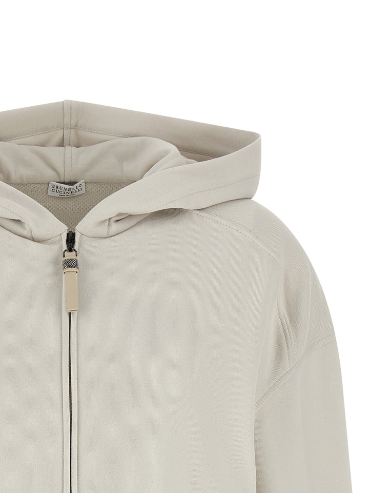 Brunello Cucinelli Beige Cotton Sweatshirt