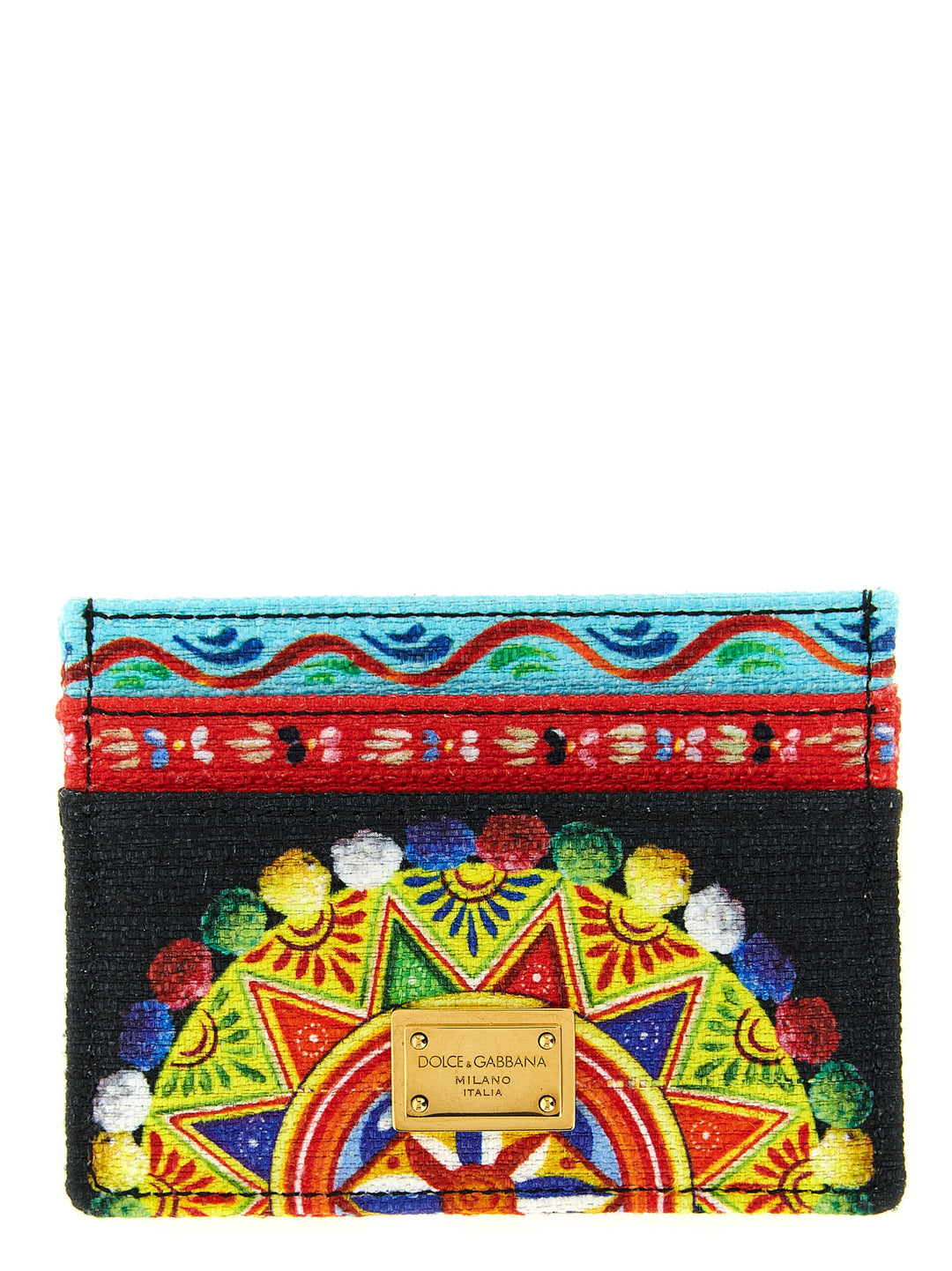 Dolce &amp; Gabbana Multicolor Cotton Cardholder