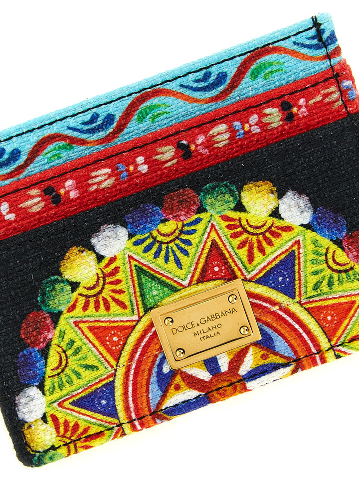 Dolce &amp; Gabbana Multicolor Cotton Cardholder