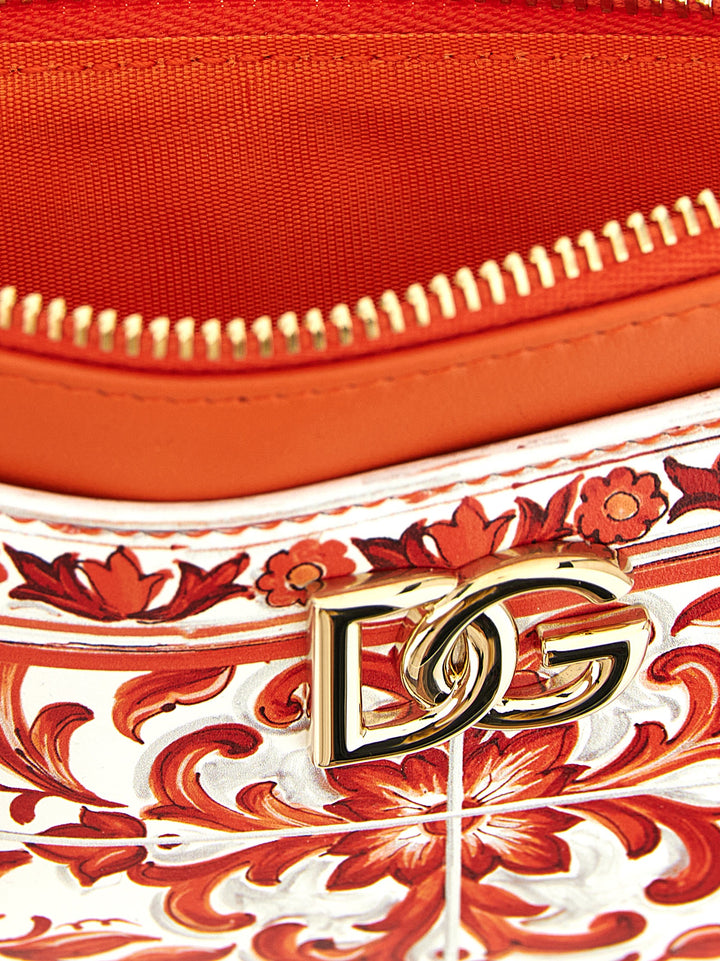 Dolce &amp; Gabbana Orange Calfskin Cardholder