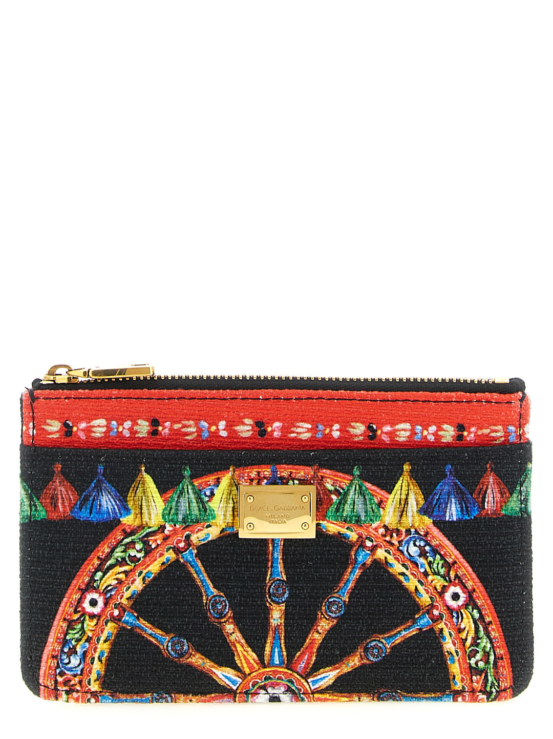 Dolce &amp; Gabbana Multicolor Cotton Cardholder