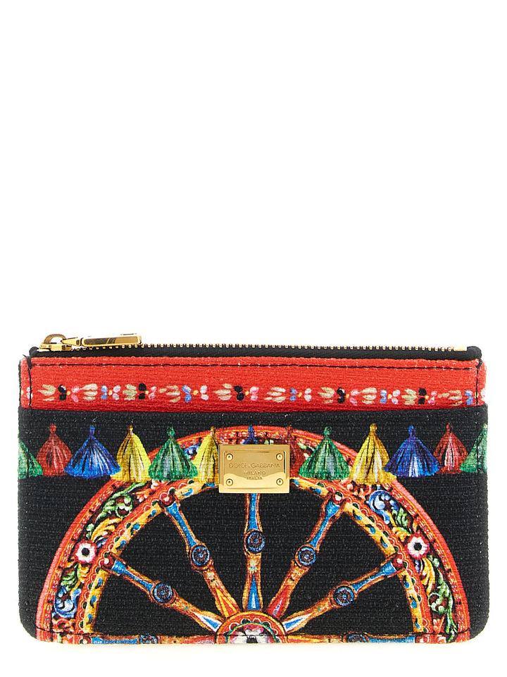 Dolce &amp; Gabbana Multicolor Cotton Cardholder
