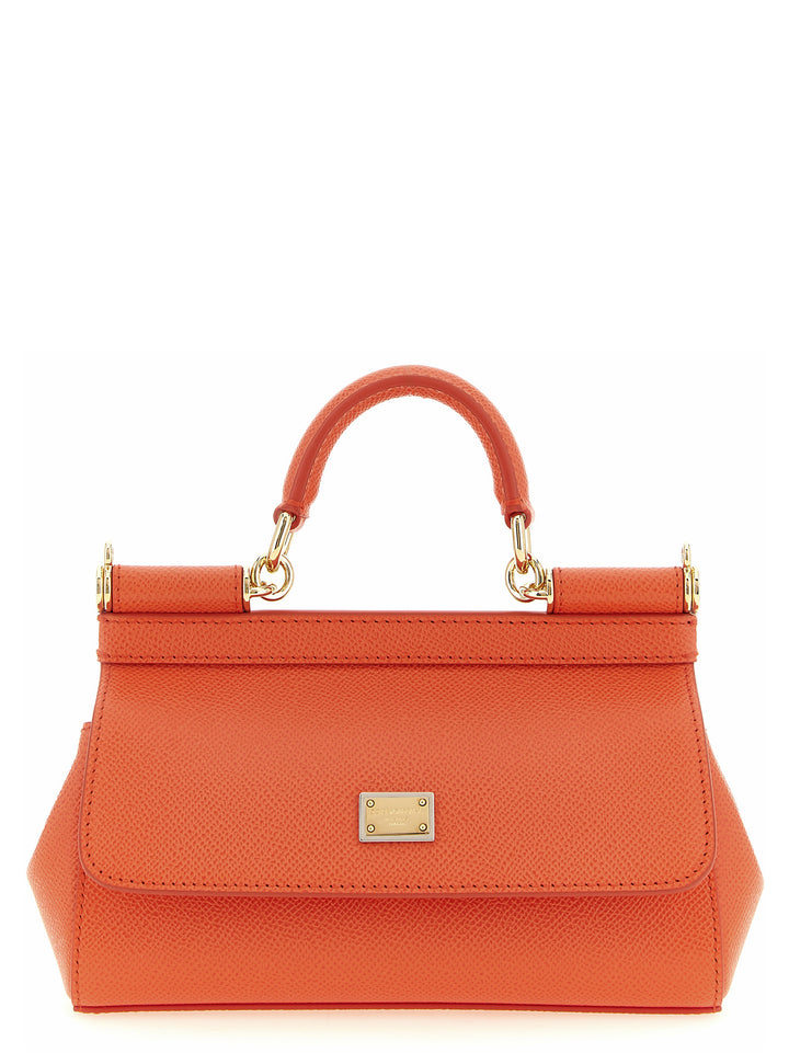 Dolce &amp; Gabbana Orange Calfskin Handbag