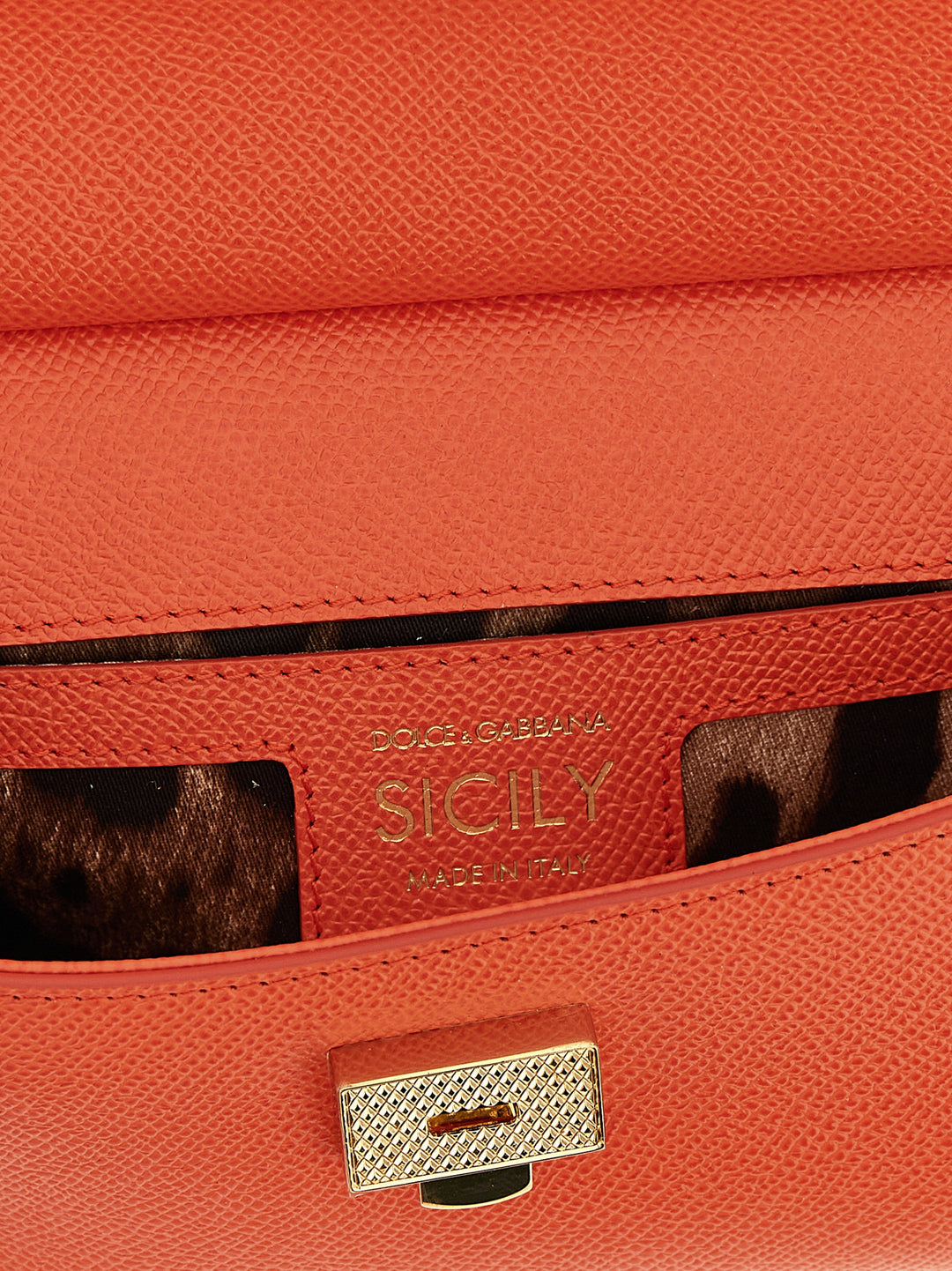 Dolce &amp; Gabbana Orange Calfskin Handbag