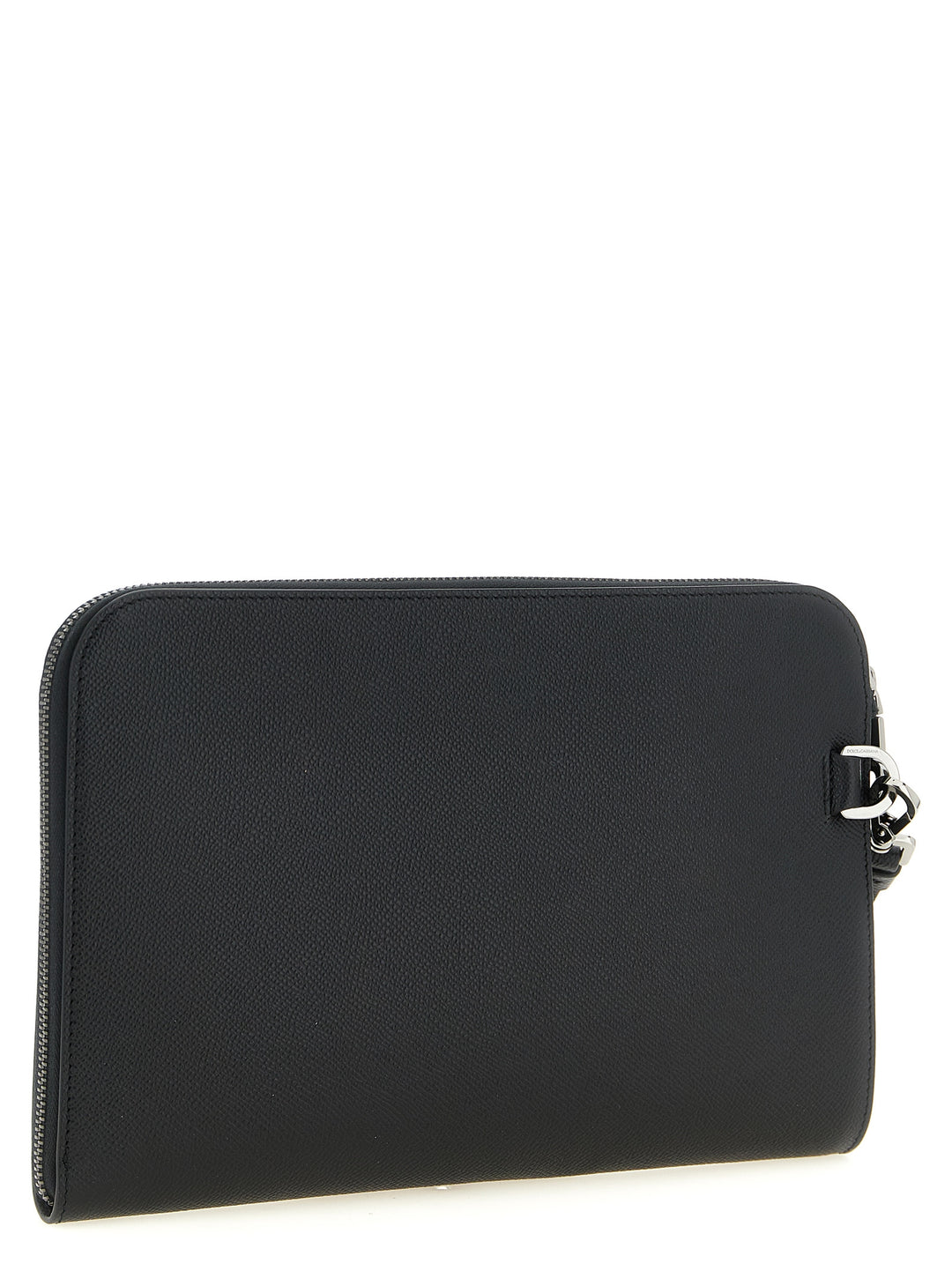 Dolce &amp; Gabbana Black Calfskin Clutch Bag