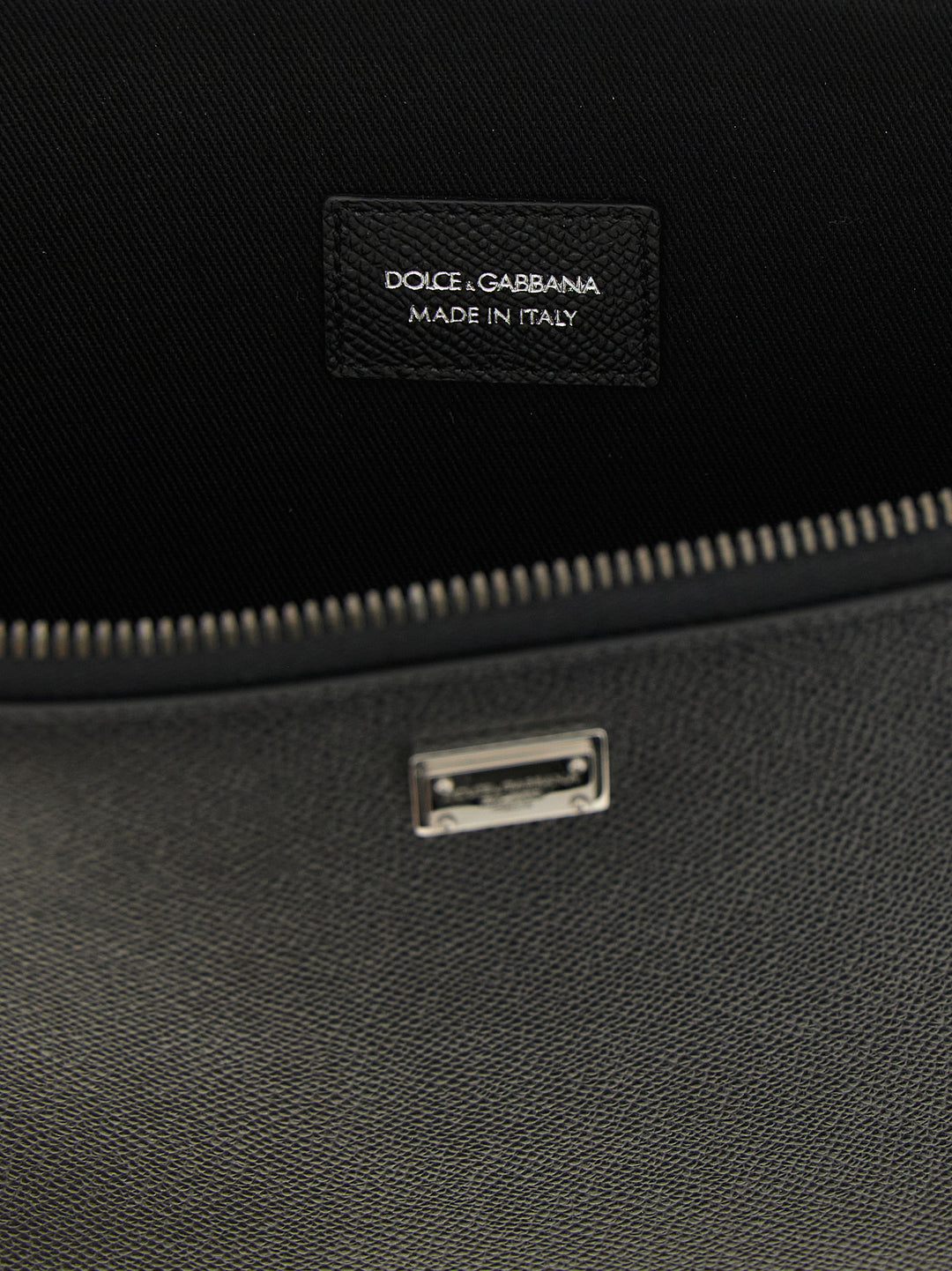 Dolce &amp; Gabbana Black Calfskin Clutch Bag