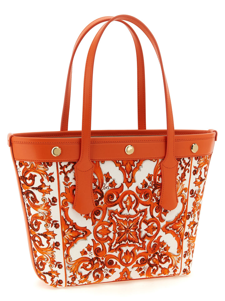 Dolce &amp; Gabbana Orange Cotton Tote Bag