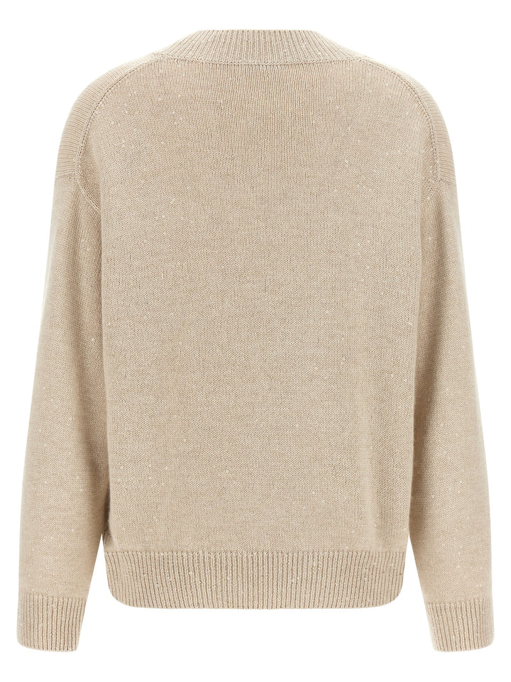 Brunello Cucinelli Beige Cashmere Cardigan