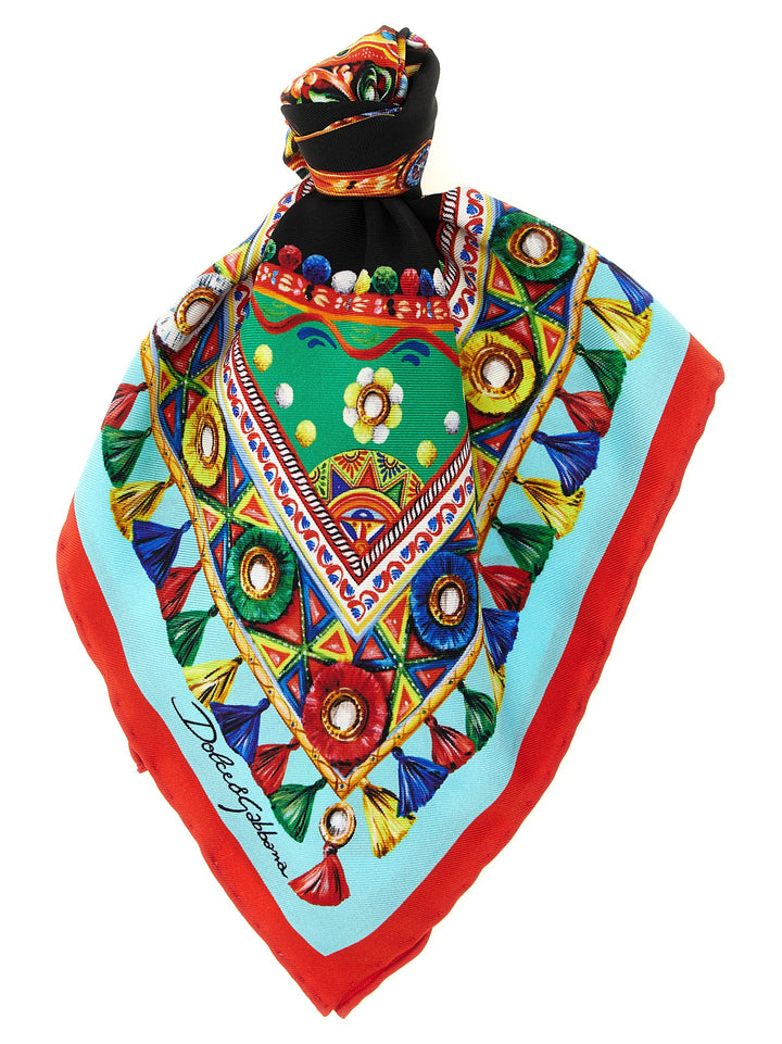 Dolce &amp; Gabbana Multicolor Silk Scarf