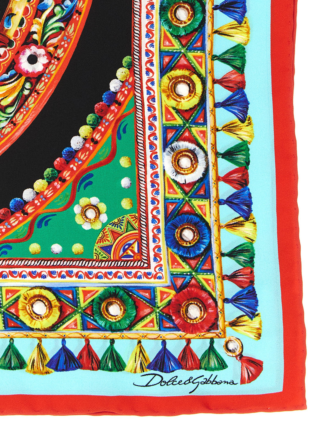 Dolce &amp; Gabbana Multicolor Silk Scarf