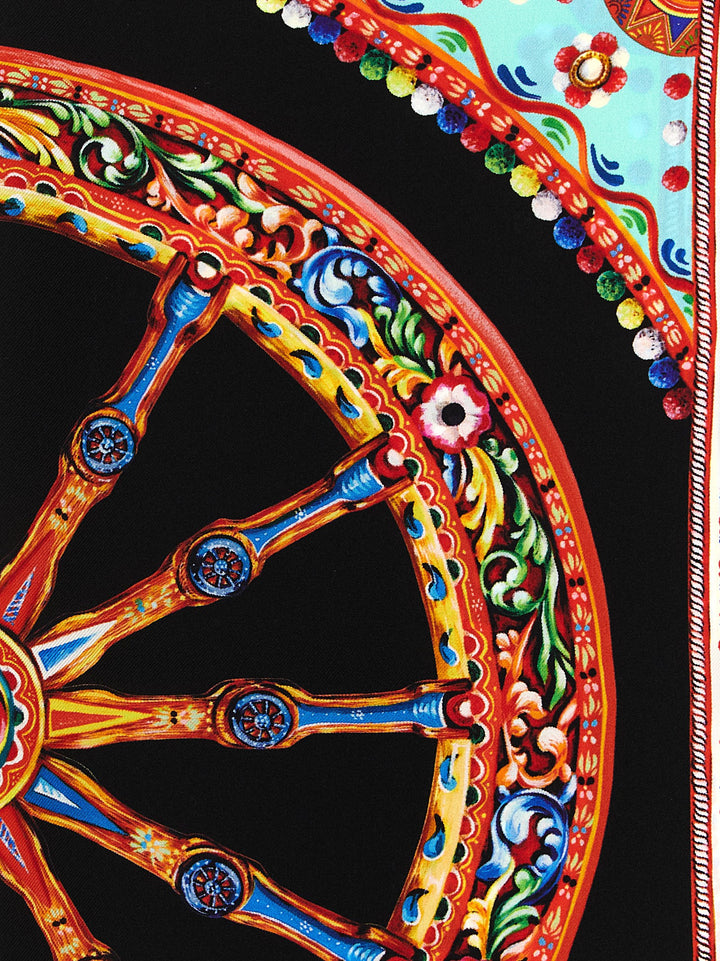 Dolce &amp; Gabbana Multicolor Silk Scarf