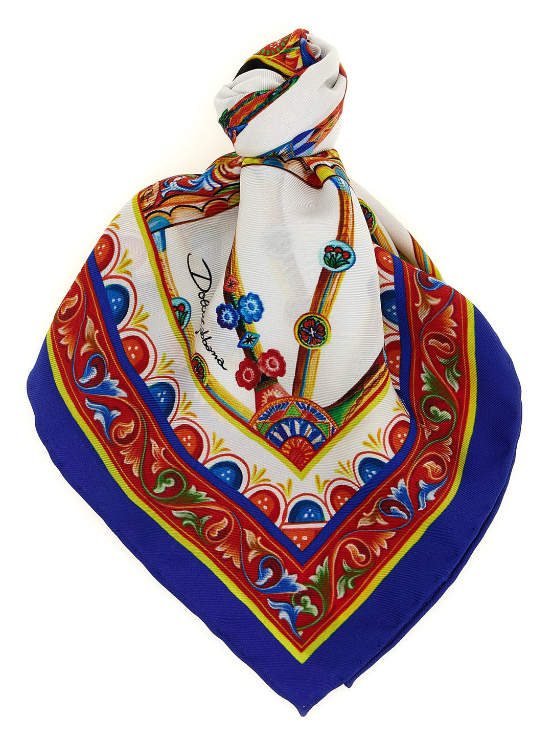 Dolce &amp; Gabbana Multicolor Silk Scarf