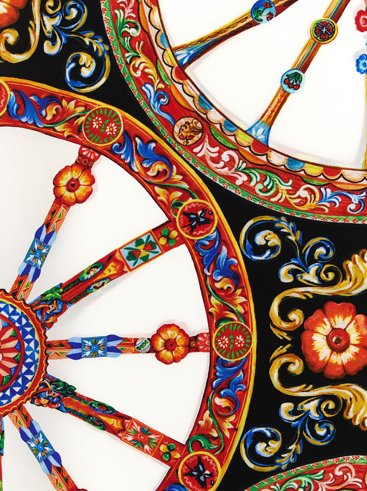Dolce &amp; Gabbana Multicolor Silk Scarf
