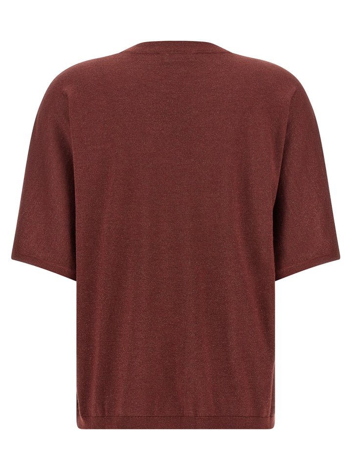 Brunello Cucinelli Bordeaux Cashmere Cardigan