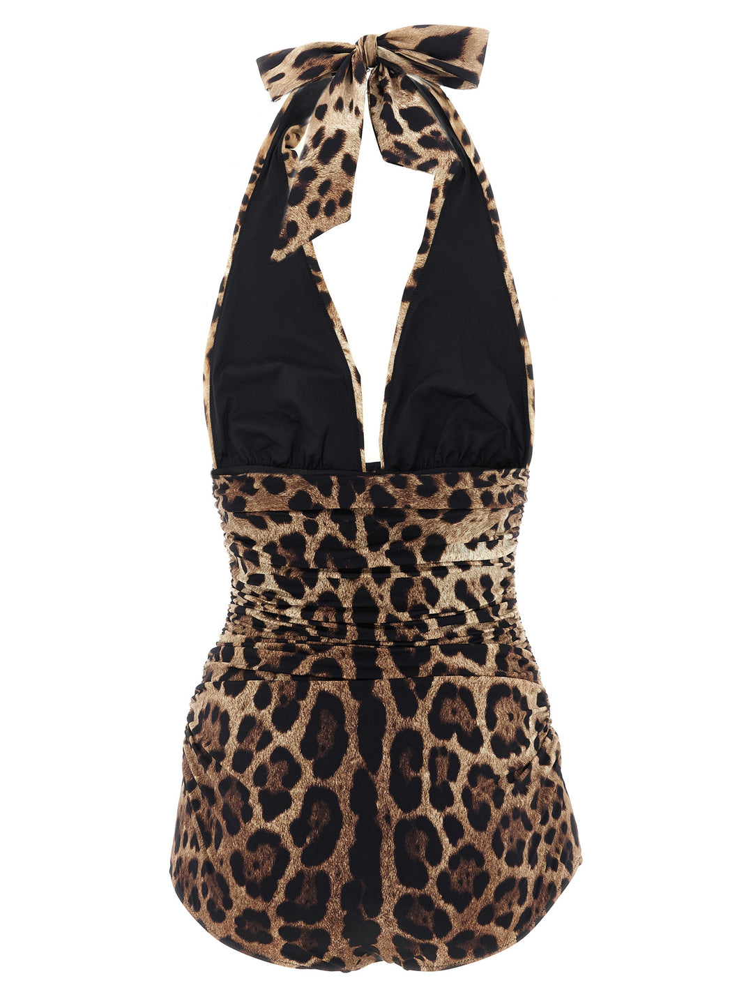 Dolce &amp; Gabbana Brown Polyamide One-Piece Swimsuit