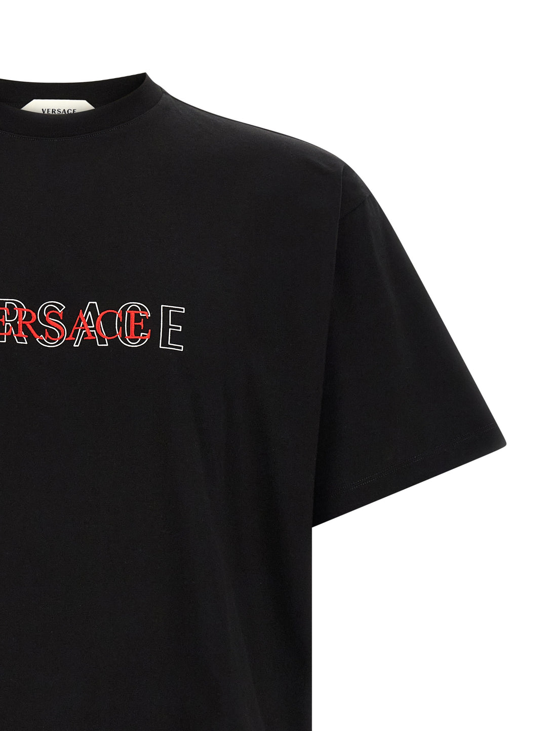 Versace Black Cotton T-Shirt