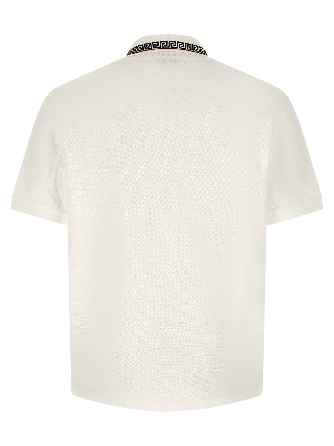 Versace White Cotton Polo Shirt