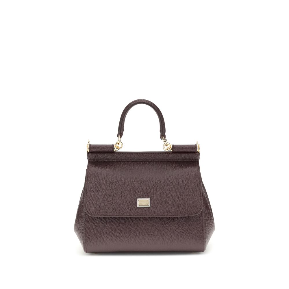 Dolce &amp; Gabbana Brown Calf Leather Bos Taurus Shoulder Bag