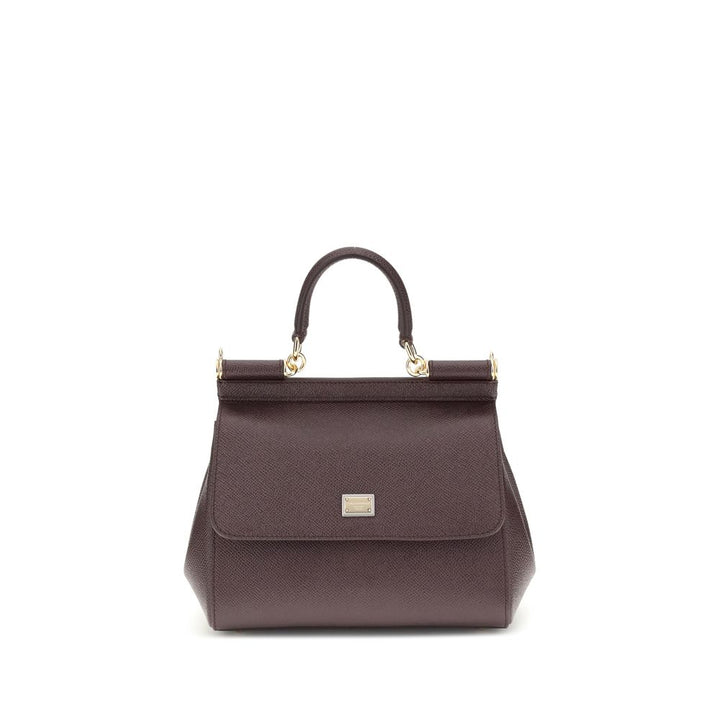 Dolce &amp; Gabbana Brown Calf Leather Bos Taurus Shoulder Bag