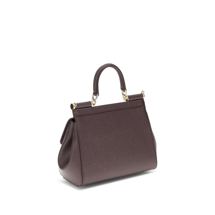 Dolce &amp; Gabbana Brown Calf Leather Bos Taurus Shoulder Bag