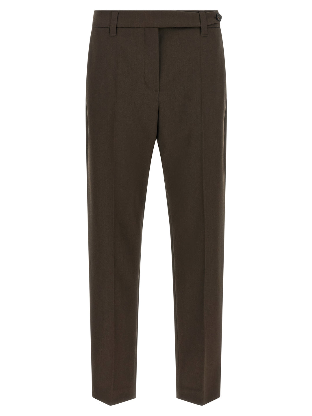 Brunello Cucinelli Brown Virgin Wool Dress Pants