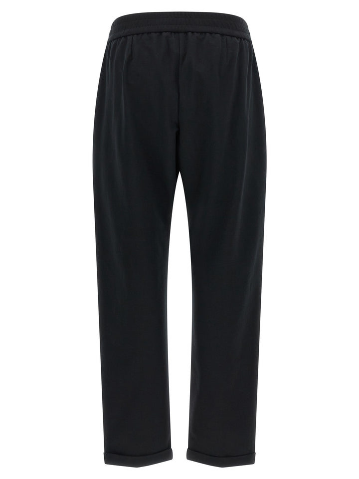 Brunello Cucinelli Black Cotton Joggers (Workout Pants)