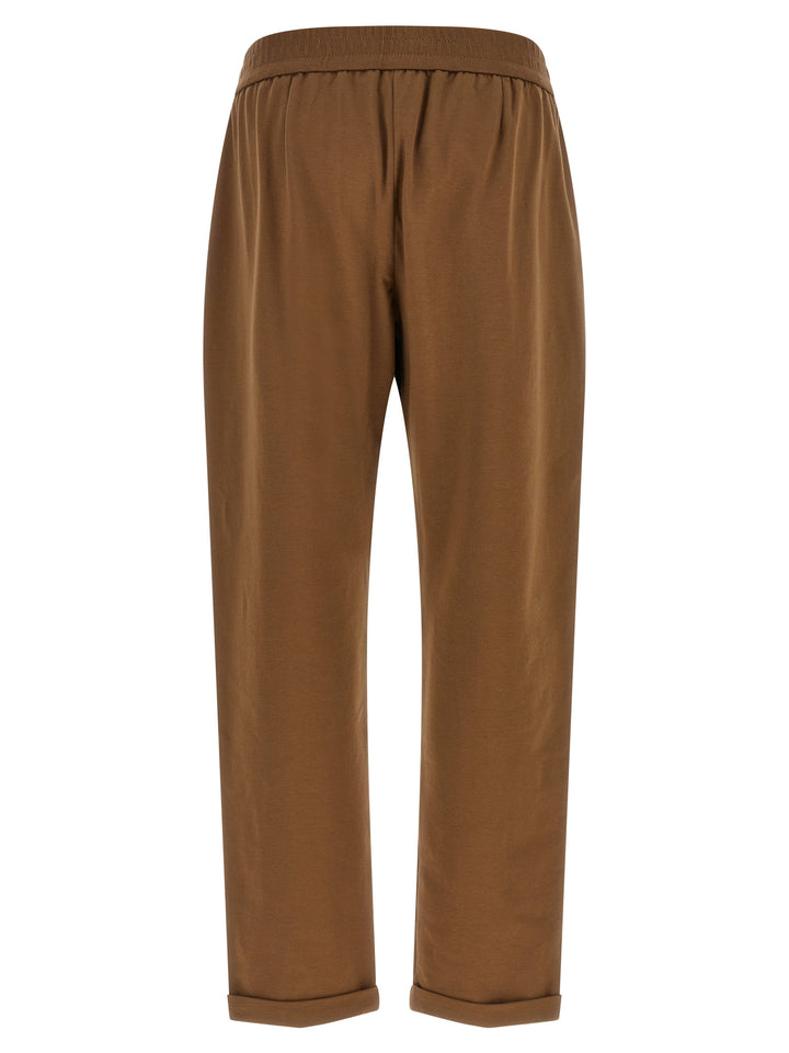 Brunello Cucinelli Brown Cotton Joggers (Workout Pants)