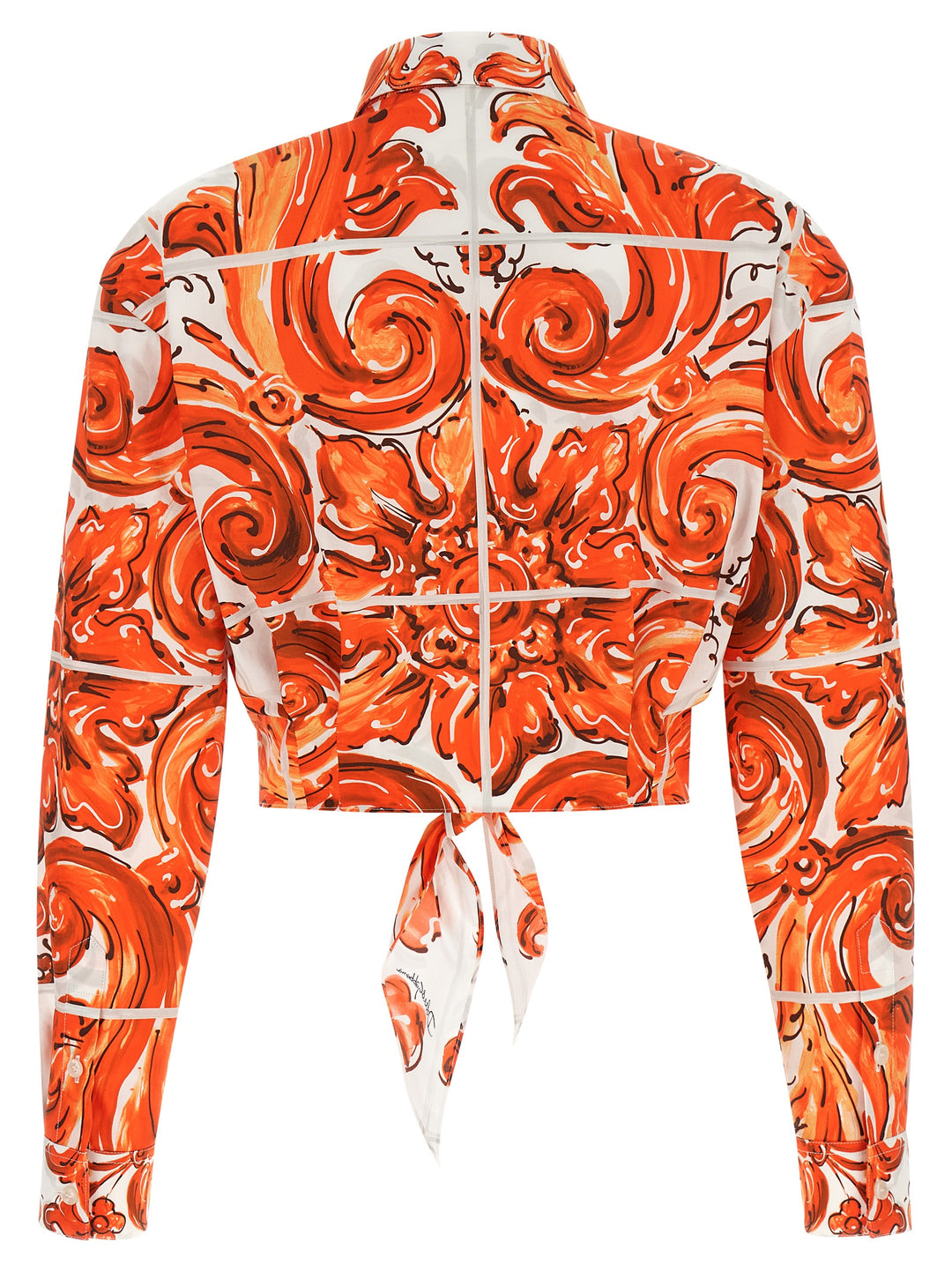 Dolce &amp; Gabbana Orange Cotton Blouse