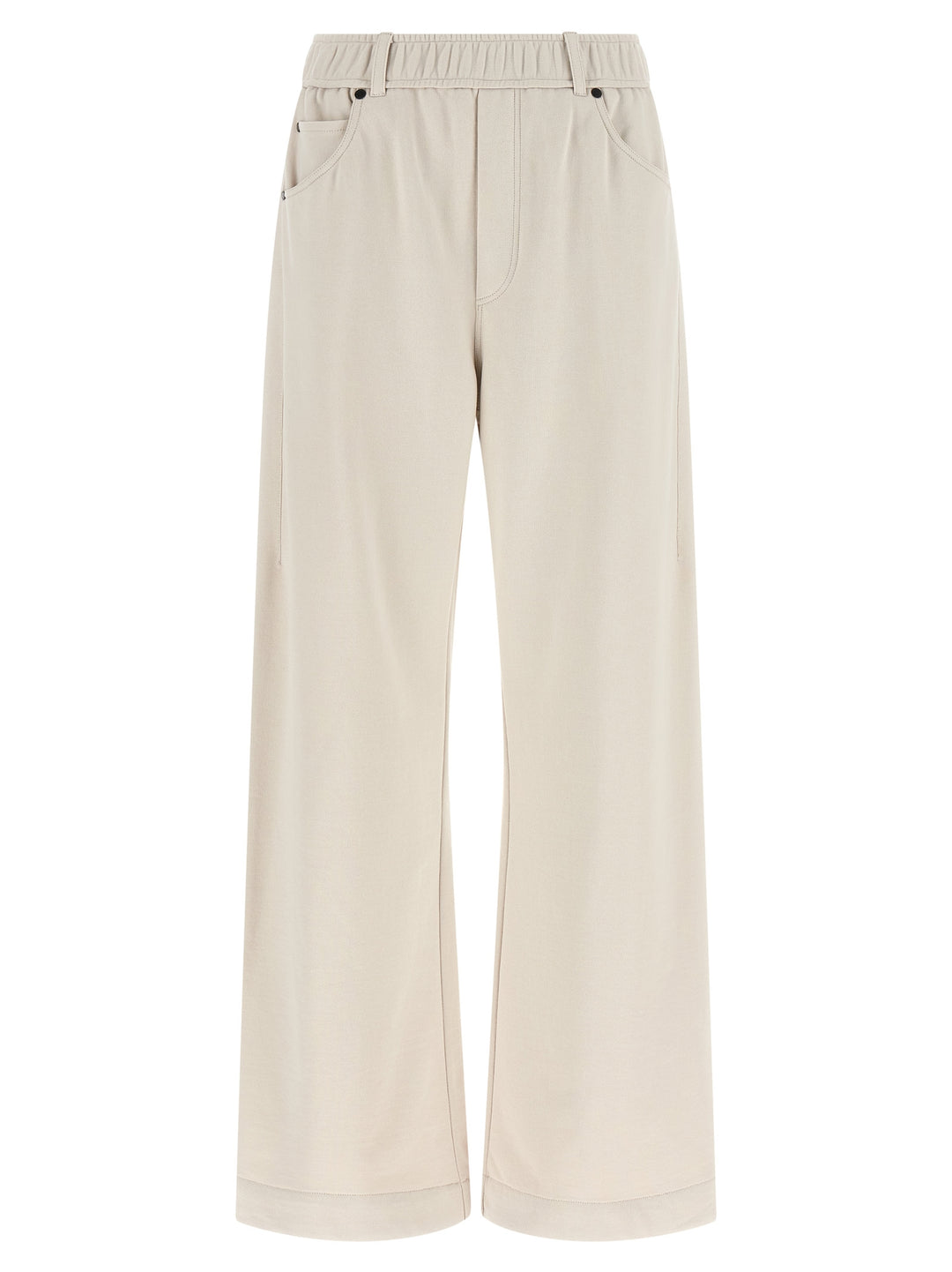 Brunello Cucinelli Beige Cotton Athletic Pants