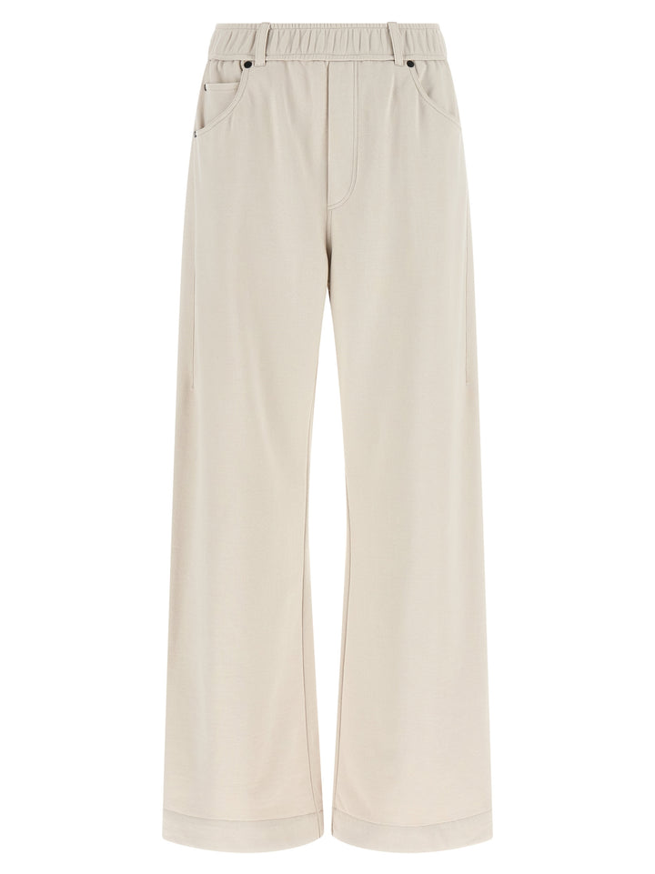 Brunello Cucinelli Beige Cotton Athletic Pants