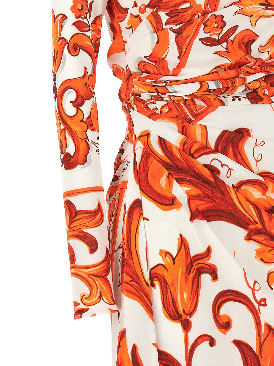 Dolce &amp; Gabbana Orange Viscose Long Dress