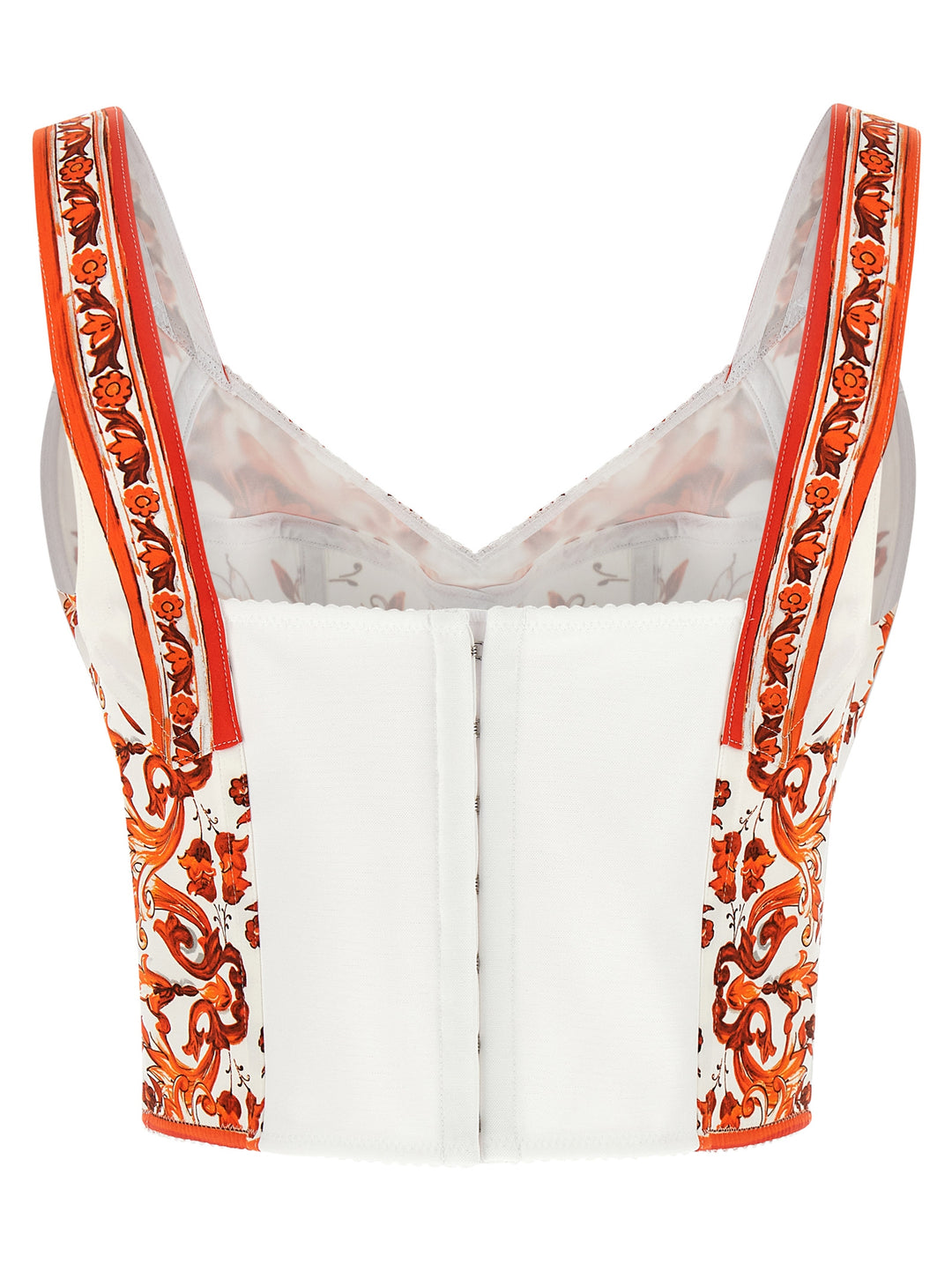 Dolce &amp; Gabbana Orange Silk Blouse