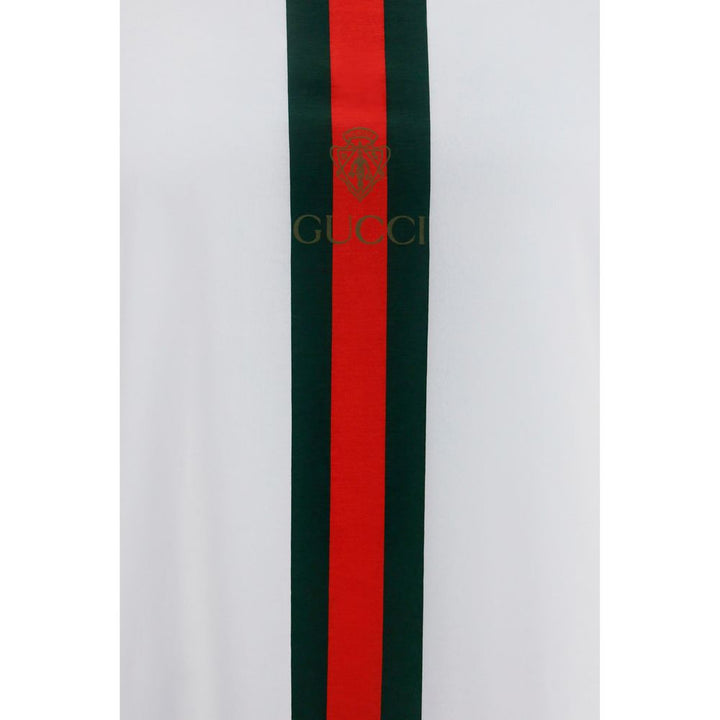 Gucci White Cotton T-Shirt