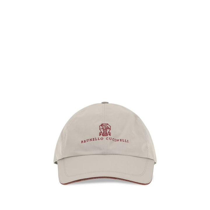 Brunello Cucinelli Gray Polyester Cap (Baseball Hat)