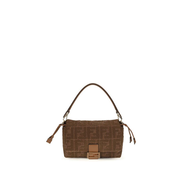 Fendi - Brown Raffia Shoulder Bag
