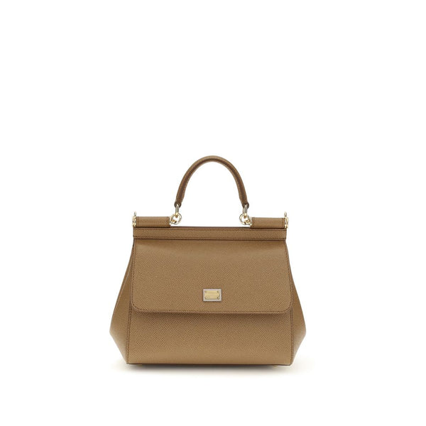 Dolce & Gabbana - Beige Calf Leather Bos Taurus Shoulder Bag