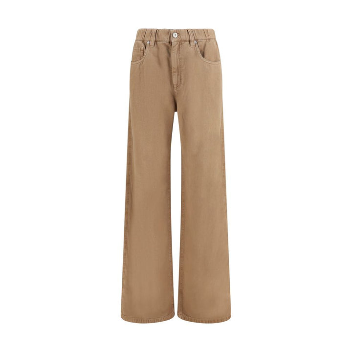 Brunello Cucinelli Beige Cotton Jeans Denim