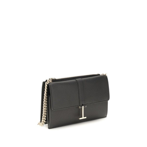 Tom Ford - Black Calf Leather Bos Taurus Shoulder Bag