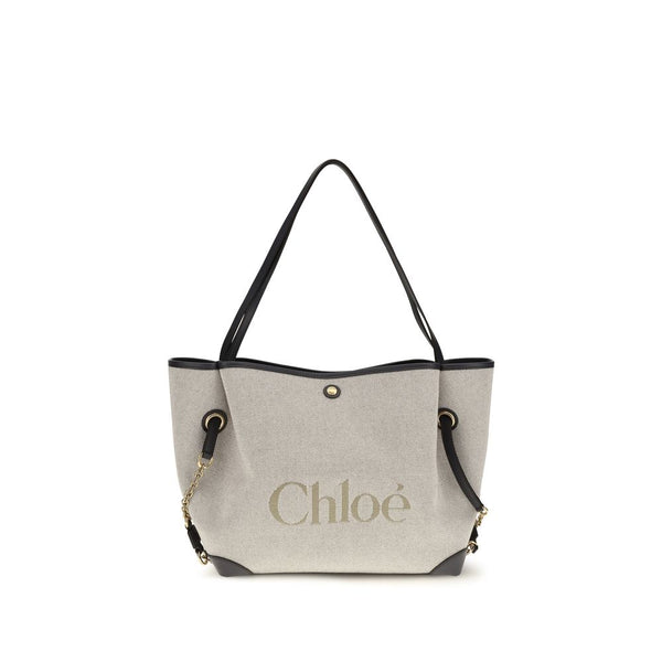 Chloé - Gray Cotton Shoulder Bag
