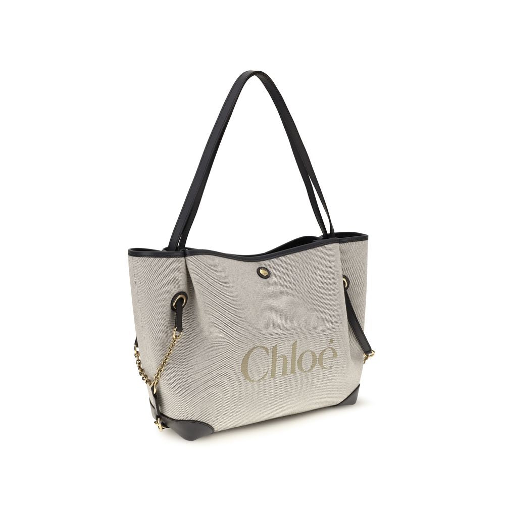 Chloé - Gray Cotton Shoulder Bag
